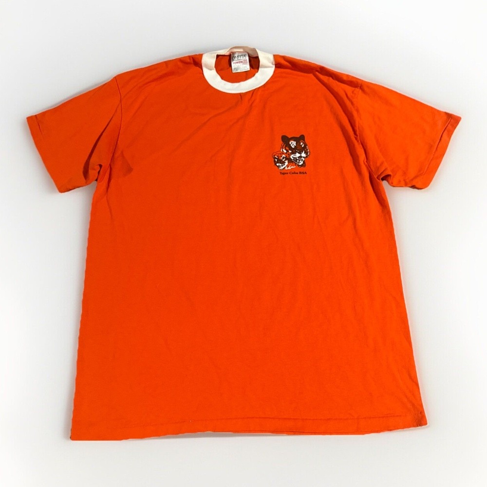 Vintage 90s Tiger Cubs BSA Shirt Size XXL Single Stitch Boy Scouts America